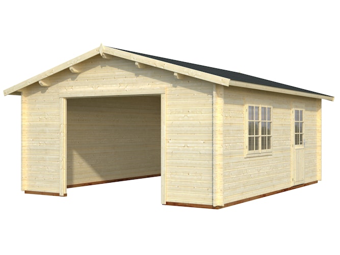 Palmako Garage Roger 23,9 m² - 44 mm - ohne Tor