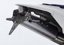 Vorschaubild PROTECH V-SHAPE Kennzeichenhalter SET mit Reflektor und Beleuchtung Alu & Stahl Schwarz für HUSQVARNA 701 Enduro, 701 Supermoto