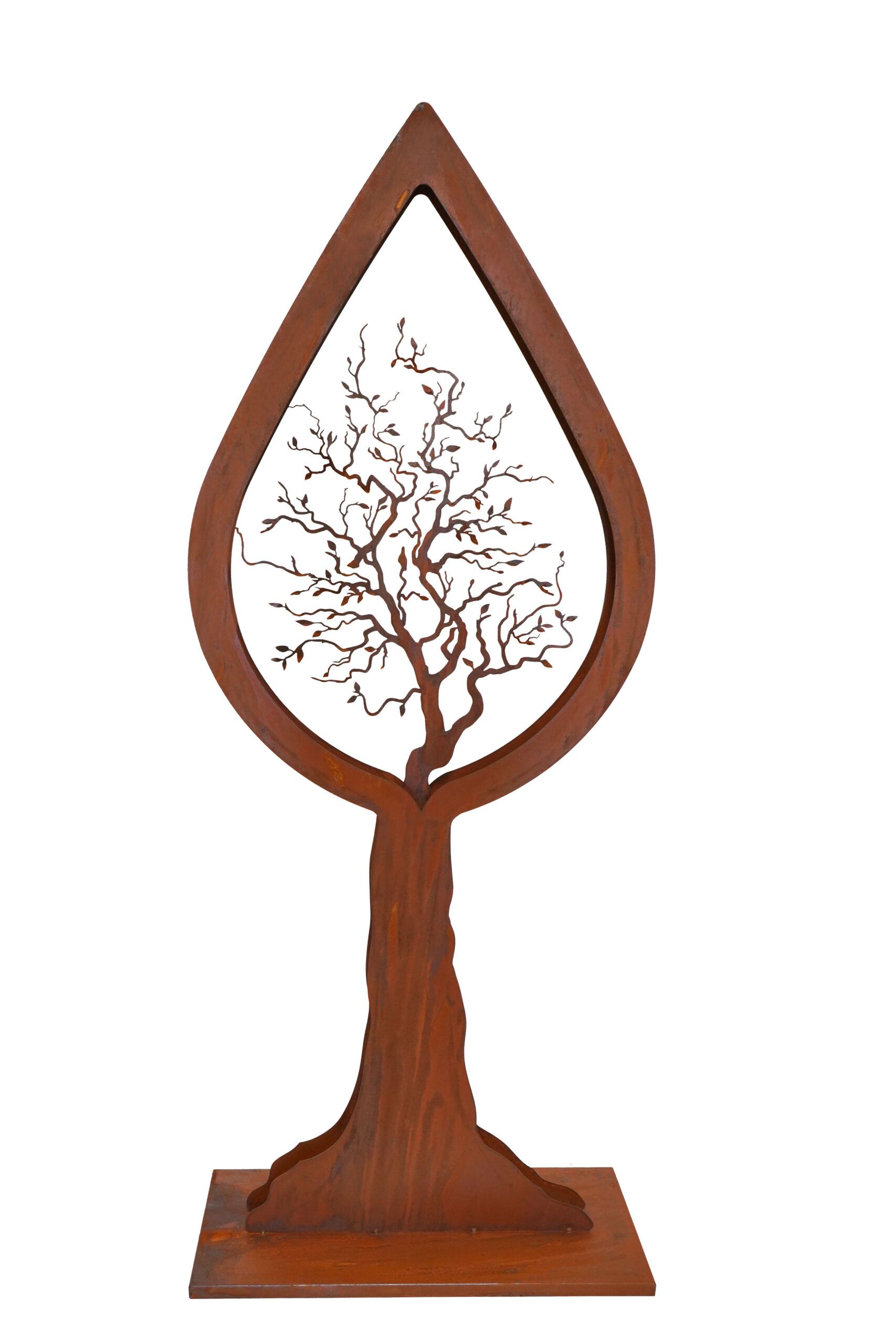 Badeko Deko-Baum „Toskana“ 140 cm hoch in Edelrostoptik