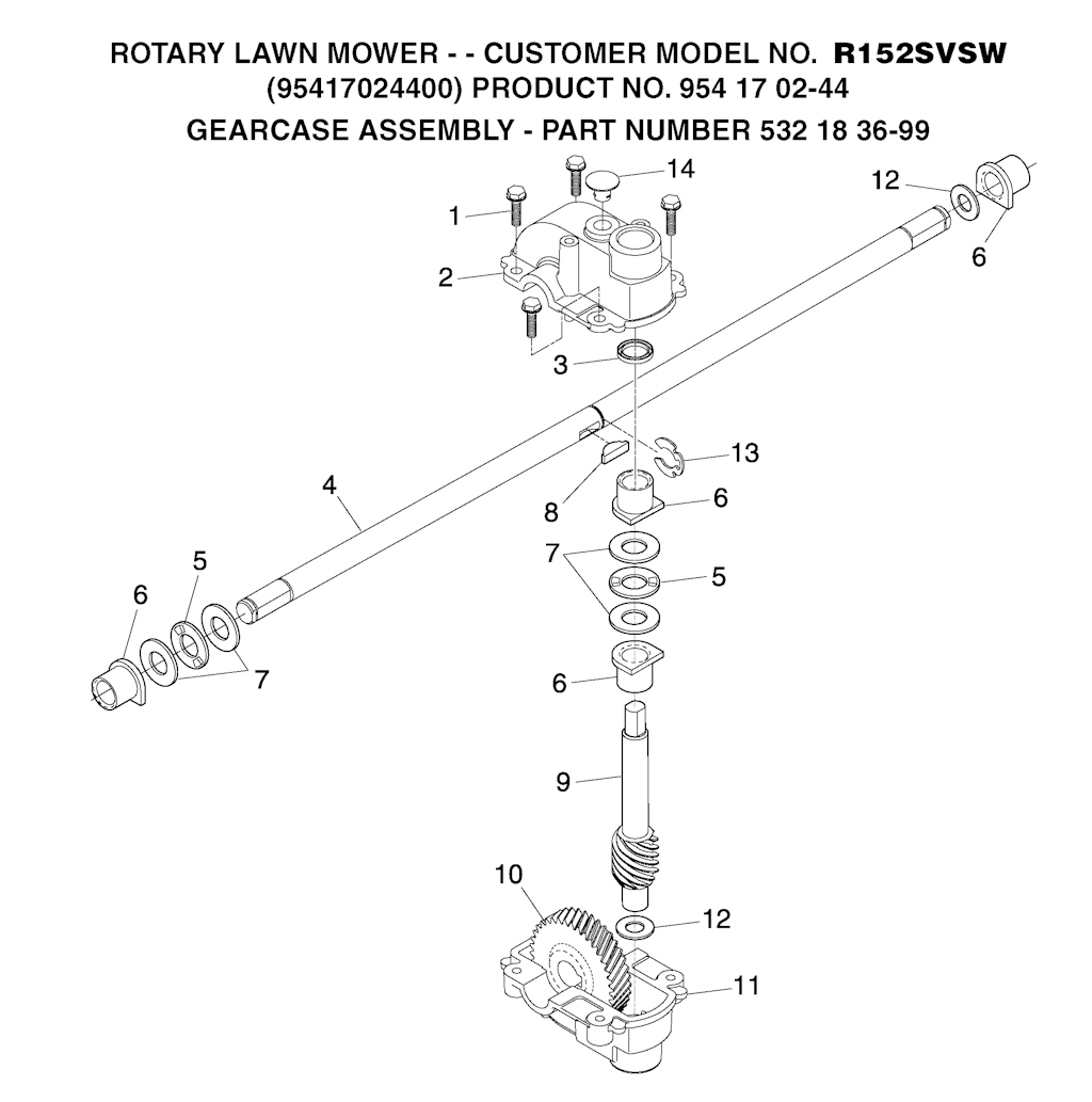 Explosionszeichnung Ersatzteile