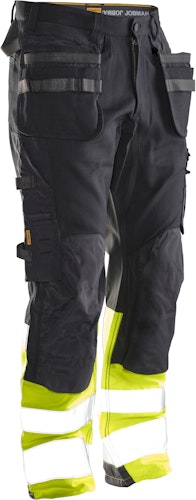 Jobman Bundhose Core Stretch Hi-Vis mit Hängetaschen 2134