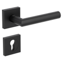 Vorschaubild Griffwerk LUCIA PROFESSIONAL PVD+ Schraubtechnik GK3 Rosetten eckig Profilzylinder Graphitschwarz PVD+