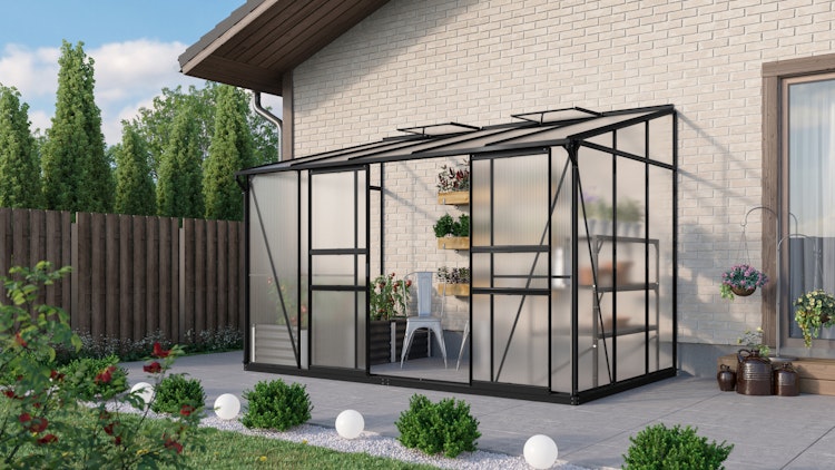 Vitavia Gewächshaus Osiris/Ida 6500 inkl. 2 Dachfenstern - 6,5 m²