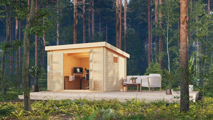 Karibu Woodfeeling Gartenhaus Trittau 3/4/5/6 - 38 mm