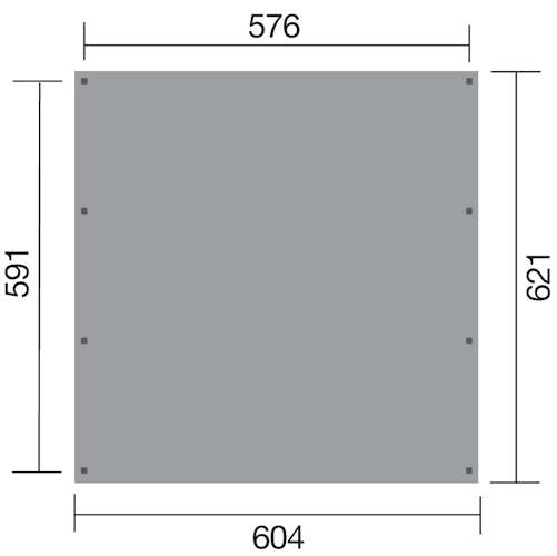 Weka Doppelcarport 609 mit Stahlblech-Trapezdachplatten