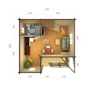 Vorschaubild Palmako Ferienhaus Emily 40,1 + 5,2 m² - 70 mm