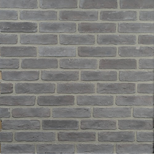 HANDMUSTER DE RYCK Eck- und Steinriemchen - City Brick Grau