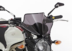 ERMAX Naked-Bike-Scheibe Acrylic durchsichtig Schwarz getönt für SUZUKI Gladius 650