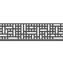 Vorschaubild Traumgarten System Dekorprofil QUATTRO Anthrazit