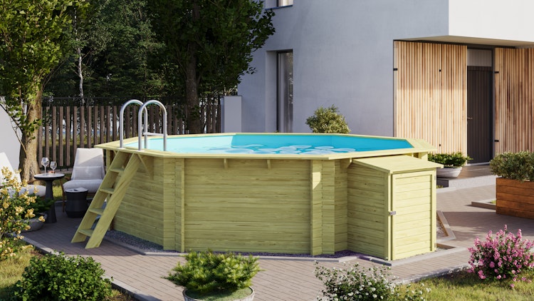 Karibu Pool Modell 2 A/B/C/D - kesseldruckimprägniert