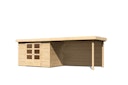 Vorschaubild Karibu Woodfeeling Gartenhaus Askola 2/3/3,5/4/5 mit 280 cm Schleppdach + Rückwand
