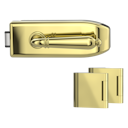 Vorschaubild Griffwerk CREATIVO 1.0 -Messing Optik Ganzglastürbeschlagset -3-teiliger Bandsatz -mit Griff CAROLA ME-O -UV