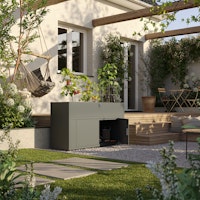 KGT Hochbeet UrbanGrow L-Space inkl. Stauraum - B 159 x T 51 x H 86 cm