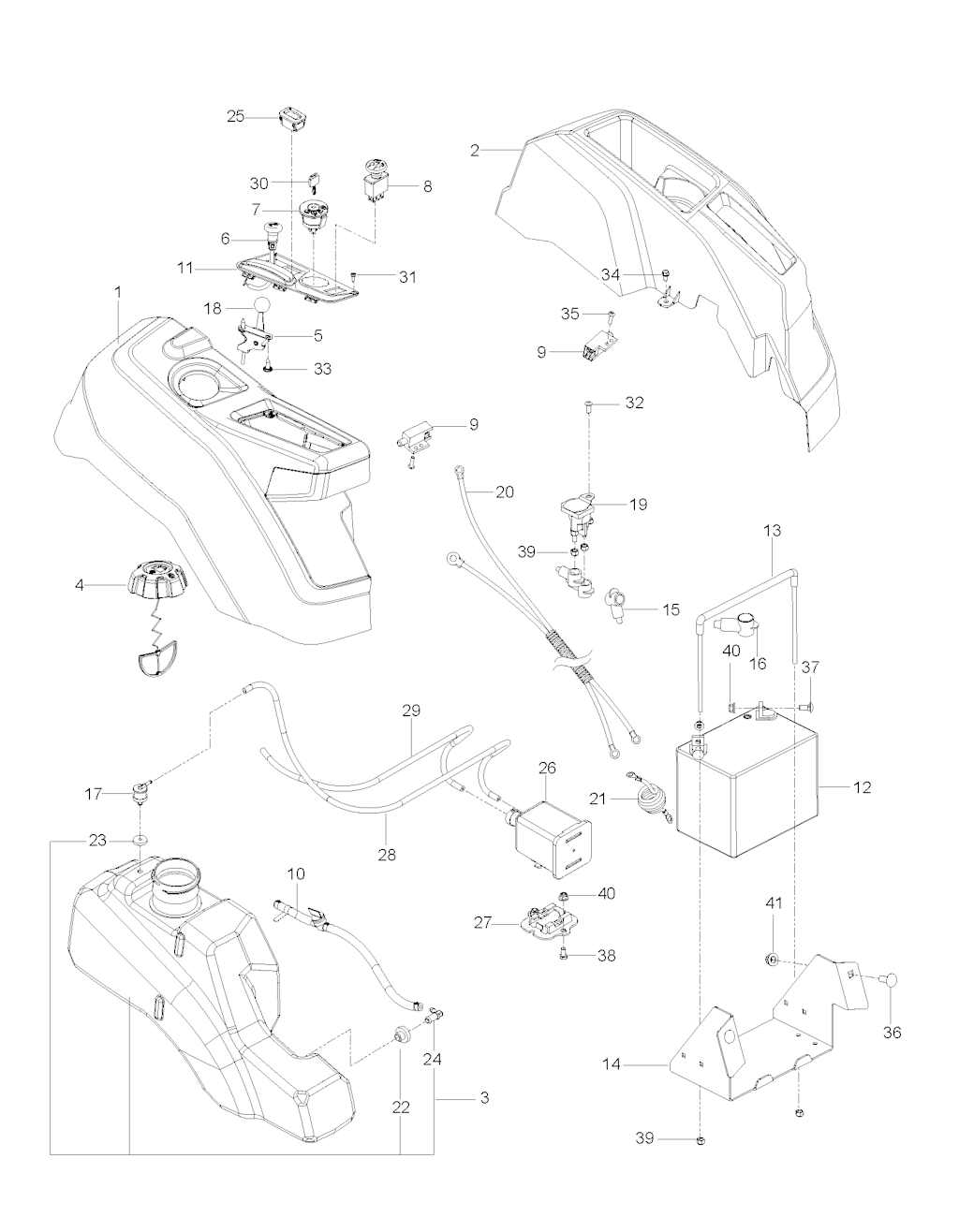 Explosionszeichnung Ersatzteile