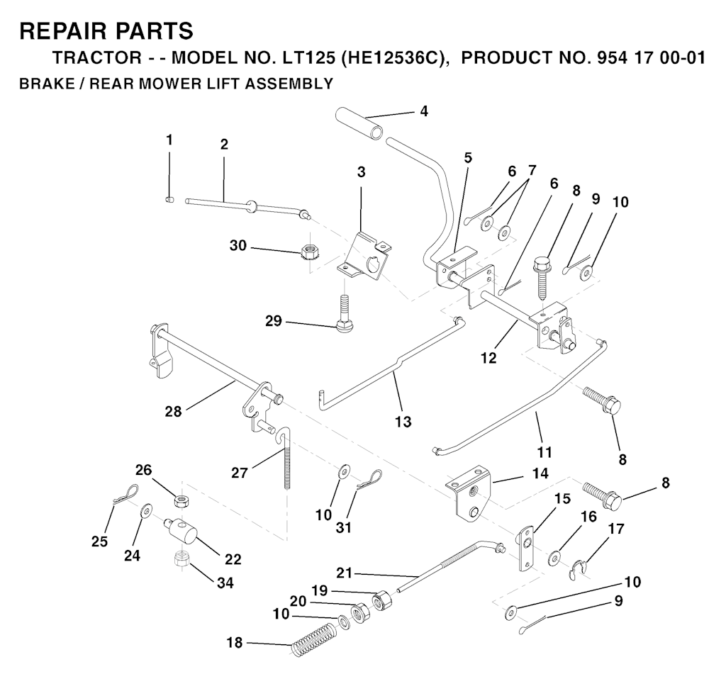 Explosionszeichnung Ersatzteile