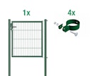 Vorschaubild Alberts® Stabgitter-Einzeltorset Garden inkl. 4 Torschellen