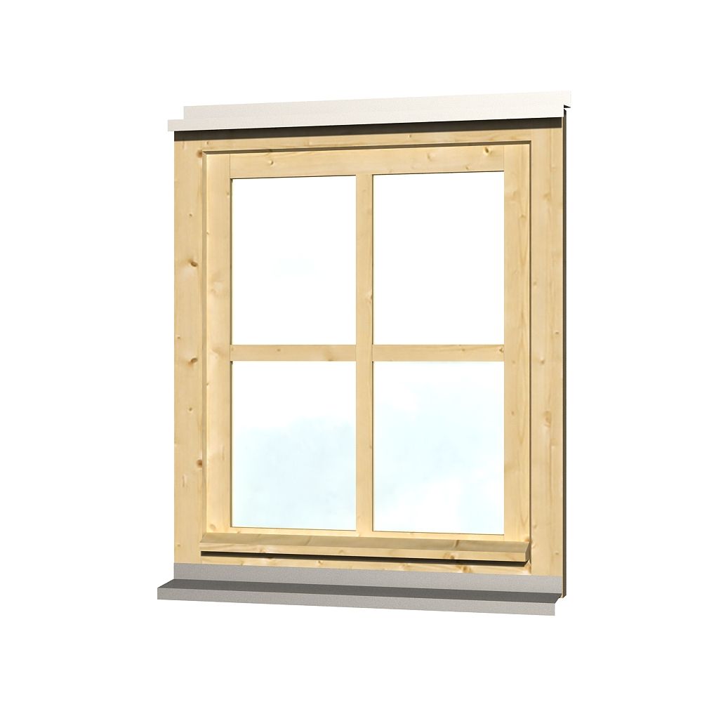 Skan Holz Einzelfenster für Carports