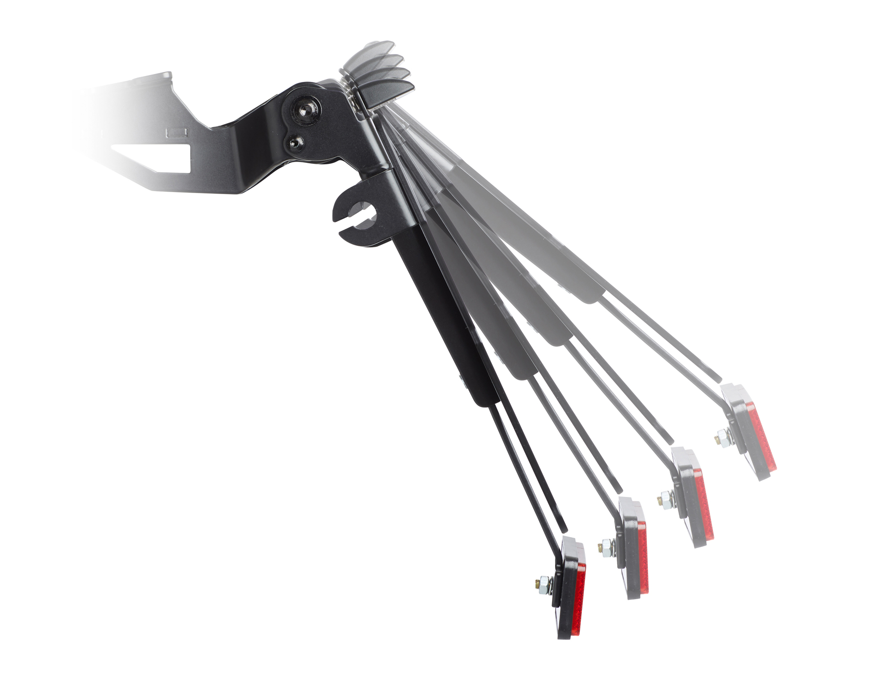 PROTECH X-SHAPE Kennzeichenhalter SET mit Reflektor und