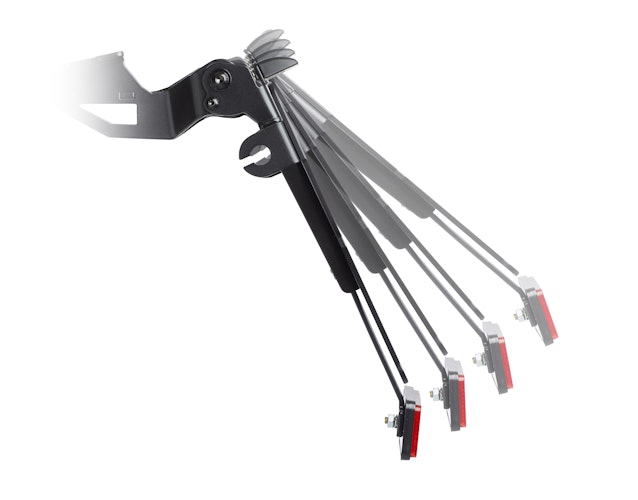 PROTECH X-SHAPE Kennzeichenhalter SET mit Reflektor und Beleuchtung Alu & Stahl Schwarz für HONDA CB500F, CB500 Hornet, CBR500R