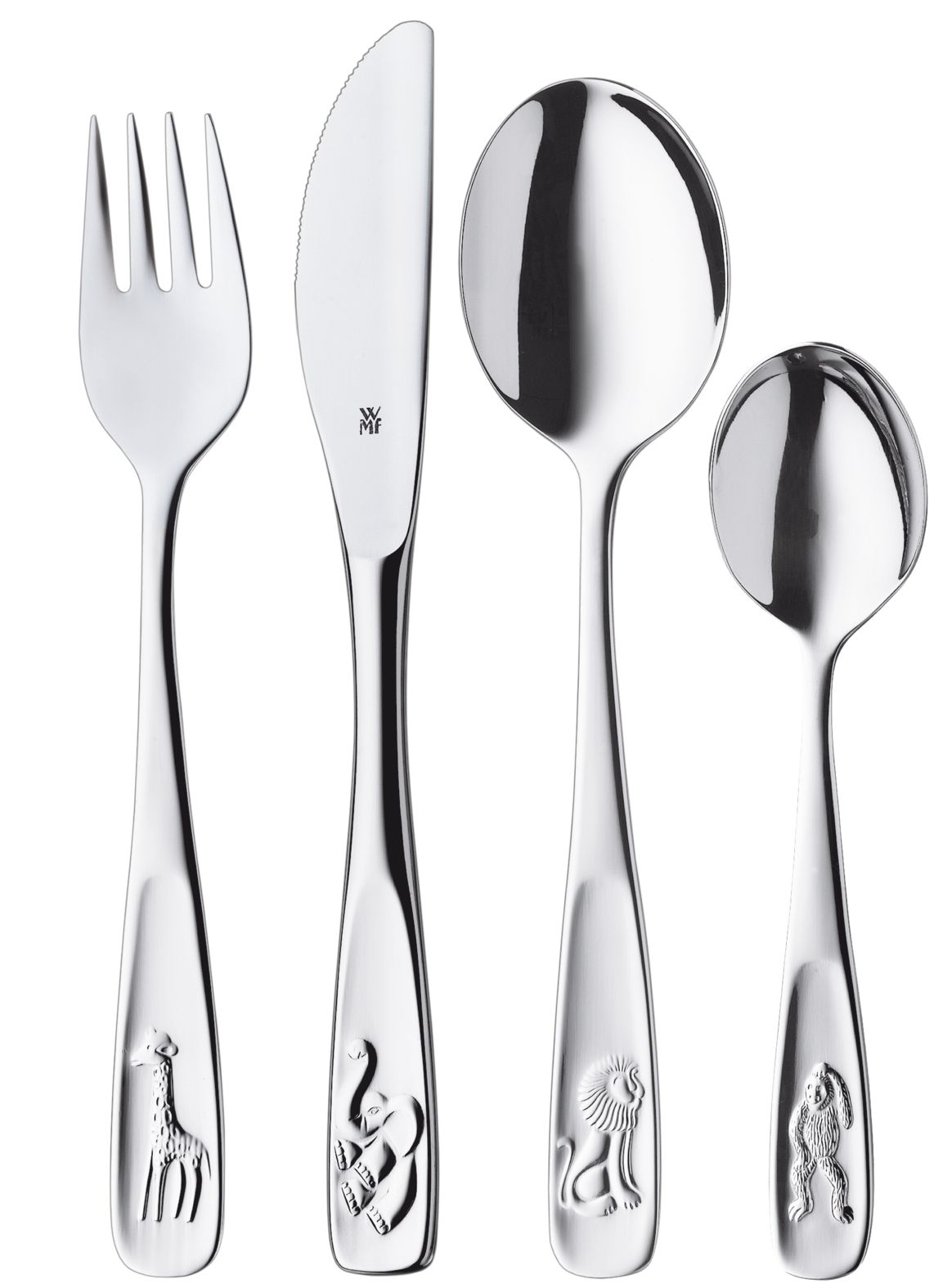 WMF Kinderbesteck-Set 4-teilig Tiere