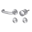 Vorschaubild Griffwerk ALESSIA PROFESSIONAL Schraubtechnik FS Panik -Edelstahl matt  Rosettengarnitur -Schraubt. -Knopf R2 -WL -Stift 9mm -TS 38-50mm