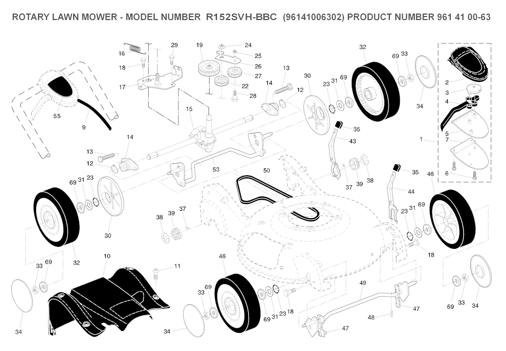 Explosionszeichnung Ersatzteile