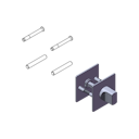 Vorschaubild GRIFFWERK Erweiterungs-Set für CUBICO PIATTA S QUATTRO-WC