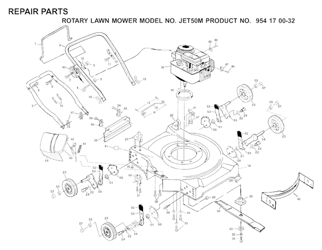 Husqvarna Rasenmäher gelegentliche Nutzung JET 50, JET50M, 954170032, 2000-03