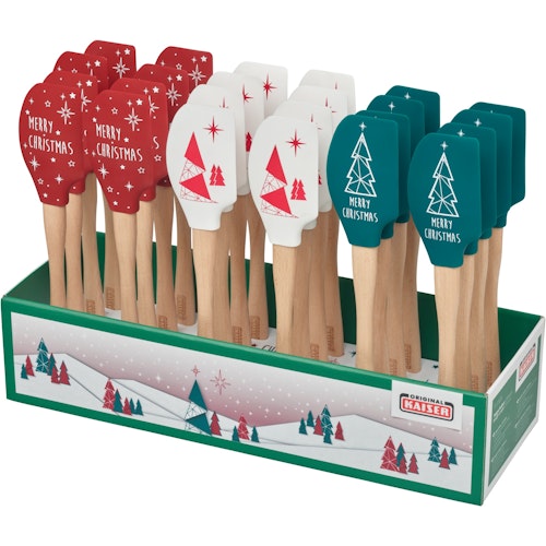 Kaiser Teigschaber Xmas, Merry Christmas weiß