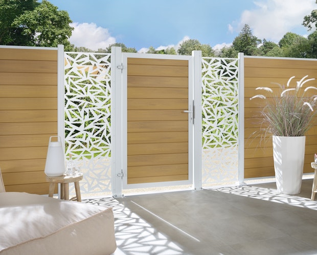 TraumGarten System WPC Platinum Zaun-Set