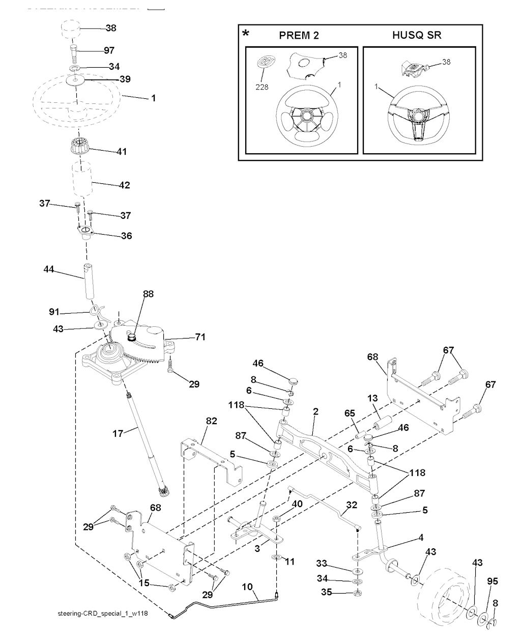 Explosionszeichnung Ersatzteile