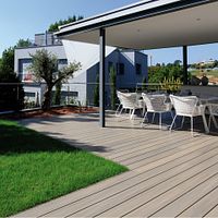Fiberdeck Premium WPC-Terrassendiele RHK Light grey 23 x 138 mm