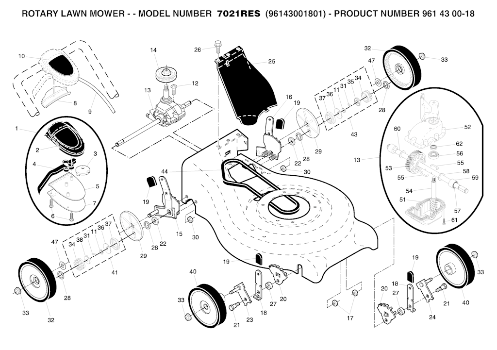 Explosionszeichnung Ersatzteile