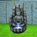 Vorschaubild Gardenforma Wasserspiel Buddha Calm, Polyresin inkl. Pumpe