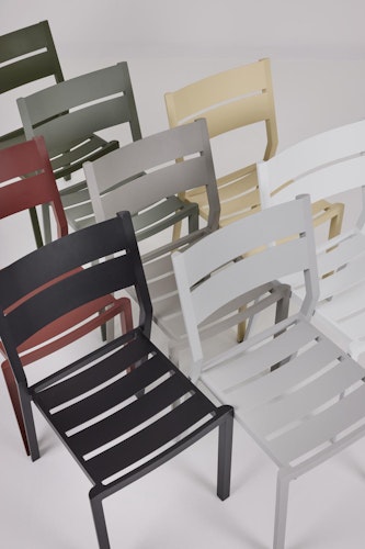 Brafab Stapelstuhl DELIA, Aluminium Dunkelgrau - Abverkauf