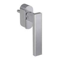 Griffwerk Fenstergriff VAYA 200 CUBICO Edelstahl matt L 7x40