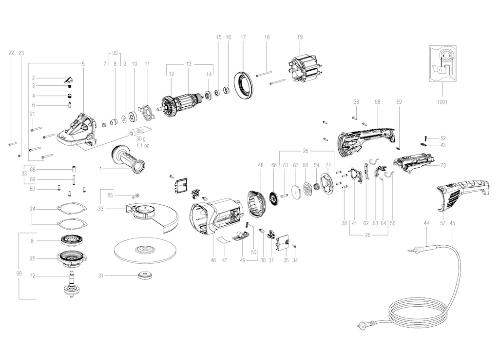 Explosionszeichnung Ersatzteile