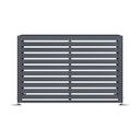 Vorschaubild T&J EMIL Wärmepumpenverkleidung 140 x 50 x 97 cm Anthrazit