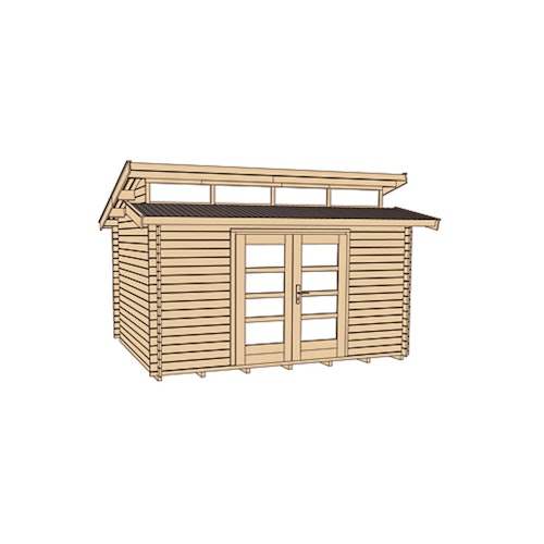 Weka 28 mm Gartenhaus 158