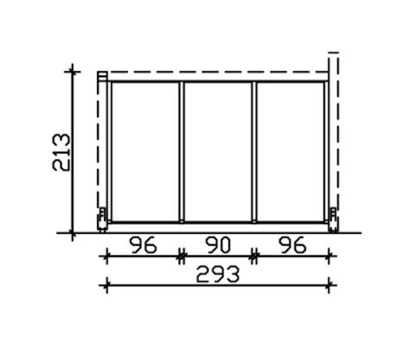 Skan Holz Seitenwände aus Polycarbonat für Terrassendach (freistehend)