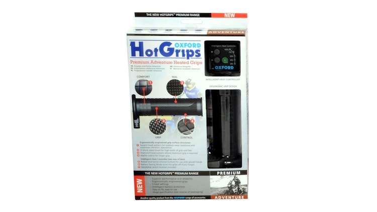 Oxford Heizgriffe Adventure, Grifflänge 132 / 122 mm passend für 22 / 25 mm Lenkerenden