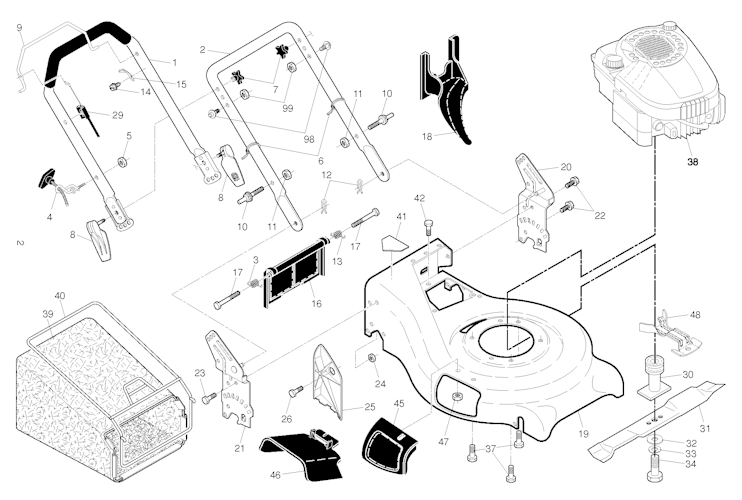Husqvarna Rasenmäher gelegentliche Nutzung 96141006010 R 52S