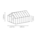 Vorschaubild Vitavia Gewächshaus Merkur 11500 inkl. 2 Dachfenstern - 11,5 m²