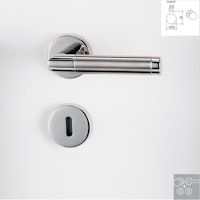 Griffwerk Wechselgarnitur CHRISTINA K3-Edelsathl poliert/matt