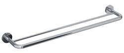 Bravat doppelte Badetuchstange Varuna, chrom - 65 cm, rund