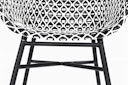 Vorschaubild Hartman Dining Chair DELPHINE, Aluminium Carbon Black / Polyrattan White/Black - Abverkauf 
