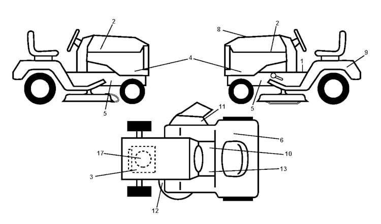 Husqvarna Gartentraktoren 96041007700 CT126