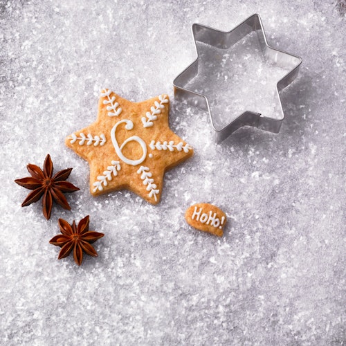 Kaiser Ausstechform Stern 6-zackig 6 cm