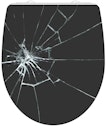 Vorschaubild Duroplast HG WC-Sitz BROKEN GLASS