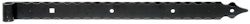 Alberts® Ladenband m.Zierspitze 600x45mm ⌀16mm randgehämmert schwarz